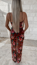 Load image into Gallery viewer, Lara Spaghetti Strap Floral Midi Dress - Rust Pink