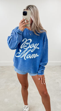 Boy Mom Corded Sweatshirt
