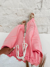 Load image into Gallery viewer, Here We Go Balloon Shaped Washed Terry Pants - Coral