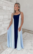 Load image into Gallery viewer, Beachside Dreaming Multi Colorblock Maxi Dress