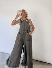 Load image into Gallery viewer, Seasons Change Wide Leg Stone Washed Overall Jumpsuit (FINAL SALE)
