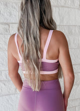 Load image into Gallery viewer, Walk In The Park Contrast Block Sports Bra &amp; Flare Leggings Set