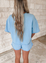 Load image into Gallery viewer, Fun Friday Crewneck and Short Set -  Blue