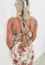 Load image into Gallery viewer, Let The Day Unfold Floral Corset Top + Mini Skirt Set