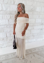 Load image into Gallery viewer, Held In Elegance Off Shoulder Sheer Maxi Dress