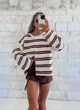 Load image into Gallery viewer, Sloane Fine Stripe Knit Cardigan
