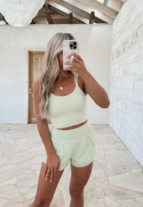 Lilah Pistachio Summer Shorts