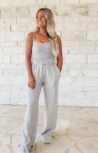 Daily Pick Taupe Bodysuit/Pant Set