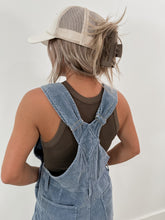 Load image into Gallery viewer, Leslie Blue Vintage Corduroy Overalls