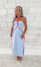 Load image into Gallery viewer, Tailgate Babe Halter Neck Cutout Midi