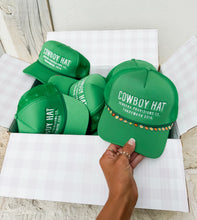 Load image into Gallery viewer, Cowboy Hat Trucker Hat (chain not included)