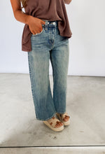 Load image into Gallery viewer, Breaking New Ground Mid Rise Loose Barrel Jeans