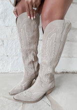 Load image into Gallery viewer, Tess Western Embroidered Pointed Toe Boot - Beige
