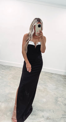 Star Of The Show Sequin Neck Tube Maxi
