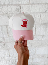 Load image into Gallery viewer, Giddy Up Boots Trucker Hat