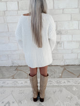 Load image into Gallery viewer, Stay The Path Long Sleeve Tunictop + Pleated Skirt Set - Cream