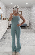 Load image into Gallery viewer, Emily Ribbed Yogalicious Athletic Jumpsuit - Stormy Sea