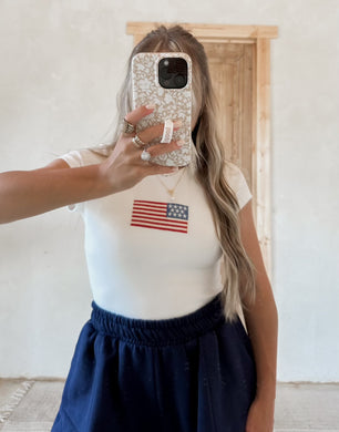 Flag Baby Tee