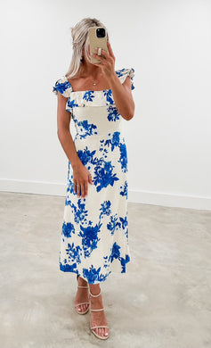 Azure Kona Floral Midi Dress