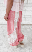 Load image into Gallery viewer, Next Level Patchwork Embroidered Joggers - coral