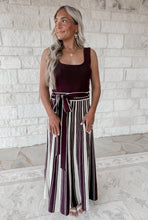 Load image into Gallery viewer, Fell For You Striped Rib Knit Tank Maxi w/ Belt