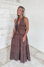 Load image into Gallery viewer, Nothing Extra Cocoa Crop Top &amp; Maxi Skirt Set