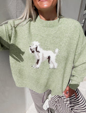 Load image into Gallery viewer, Poodle Knit Sweater - Spring Green