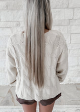 Load image into Gallery viewer, Nice To You Tie Front Cream Cardigan