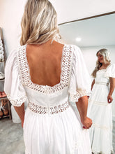 Load image into Gallery viewer, Down To Earth Lace Trim Tiered Maxi