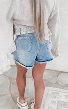 Load image into Gallery viewer, Off For The Day High Rise Distressed Denim Shorts
