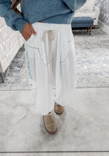 Load image into Gallery viewer, Exploring New Interests Embroidered Jogger Pants - Off White