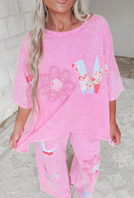 Load image into Gallery viewer, “LOVE” Mineral Washed Patched Top