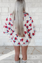 Load image into Gallery viewer, Whispered Warmth Floral Chunky Sherpa Pullover