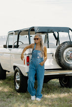 Load image into Gallery viewer, Back In My Prime 90’s Retro Utility Overalls - Medium Wash