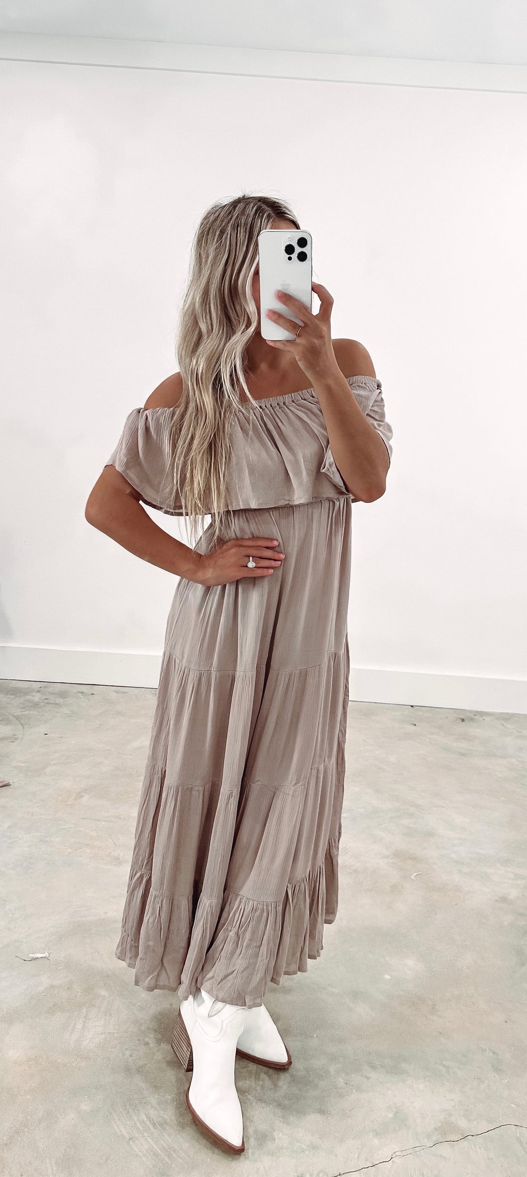Sweet Sounds Taupe Maxi