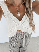 Load image into Gallery viewer, Good To Have Around Ruffle Sleeve Top - Off White