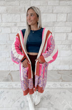 Load image into Gallery viewer, More Than Enough Striped Pattern Button Hoodie Cardigan