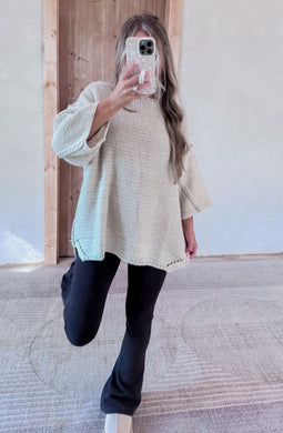 Place To Be Chunky Oatmeal Sweater