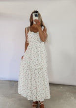 Load image into Gallery viewer, Made To Charm Floral Tiered Midi Dress - Ivory/Pink