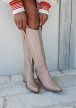 Load image into Gallery viewer, Izabella Nude Cowgirl Boots
