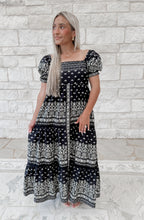 Load image into Gallery viewer, Look My Way Black Floral Maxi