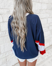 Load image into Gallery viewer, American Flag Oversized Jersey