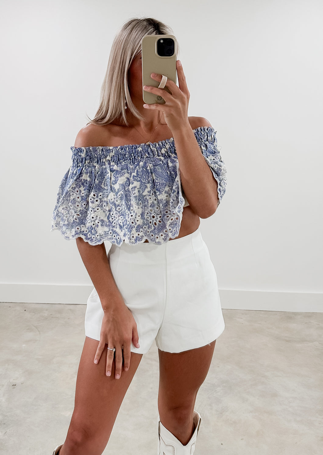 Day Dreamin Eyelet Top (FINAL SALE)