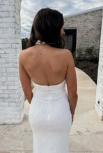 Load image into Gallery viewer, Pure Perfection White Halterneck Maxi