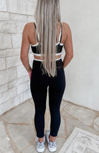 Load image into Gallery viewer, Fastest Mile Layered Bra &amp; Contrast Legging Set - Black