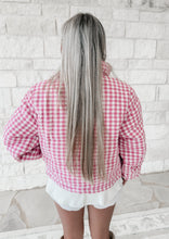 Load image into Gallery viewer, Romance In The Air Puffer Jacket - Pink/White