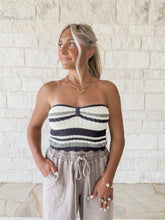 Load image into Gallery viewer, Coastal Serenity Striped Tube Sweater Top