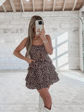 Load image into Gallery viewer, Blissful Blessing Brown Floral Skirt Set (FINAL SALE)