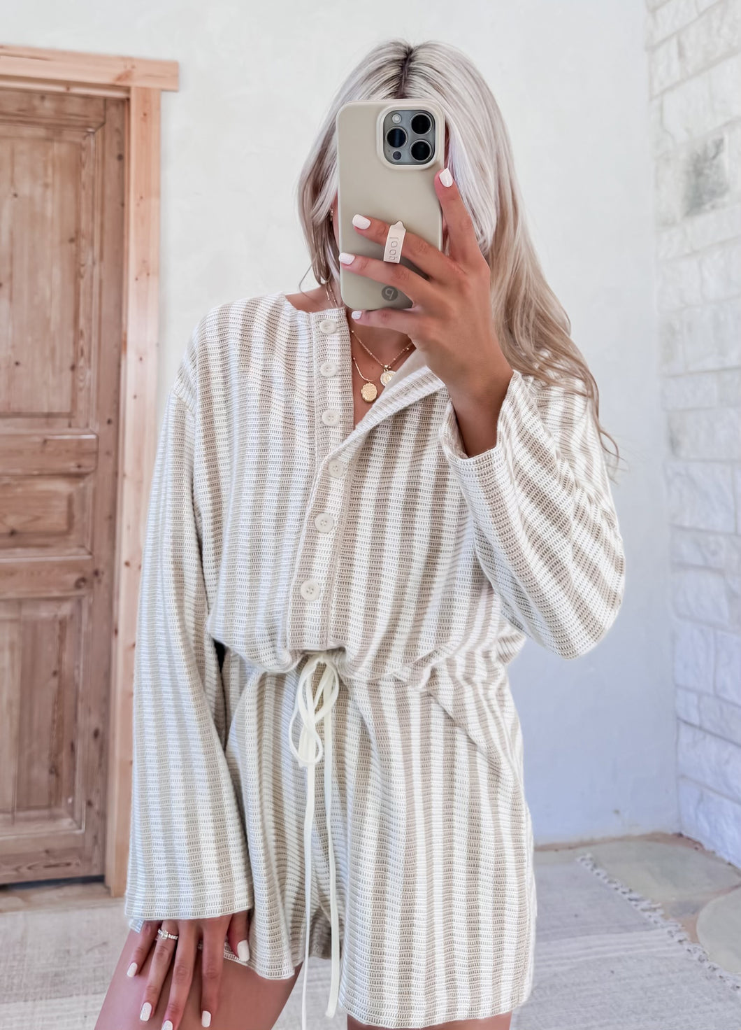 Chic Girl Striped Romper