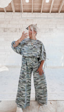 Load image into Gallery viewer, Do It For You Wide Leg Camo Jumpsuit